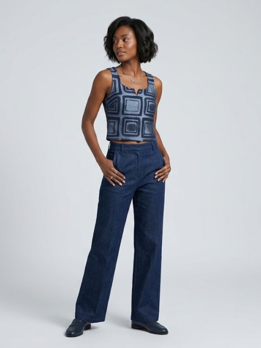 NEW Rag Women’s Blue Top Sz‎ Medium Shirt Blouse